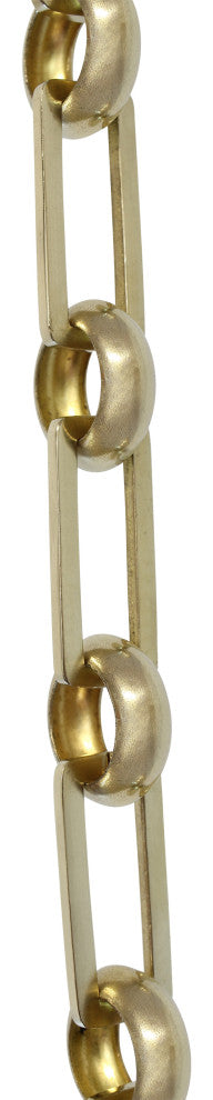 RCH Hardware Brass Rectangle Chandelier Chain, Various Finishes, Polished Brass,