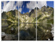 "Mountain Lake With Reflection" Photo Wall Art, 3 Panels, 36"x28"