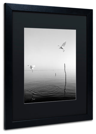 "Flying" Matted Framed Canvas Art by Moises Levy