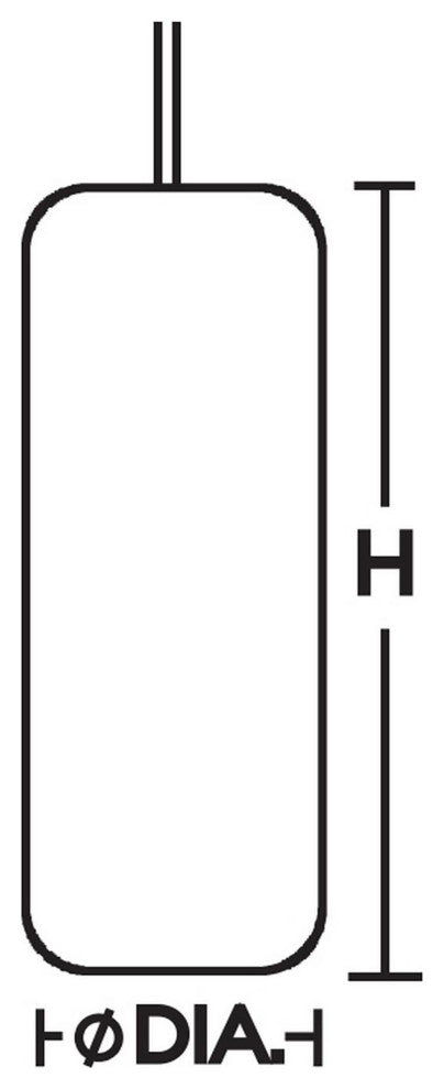 Hermosa Pendant LED 10W - Satin Nickel, Clear