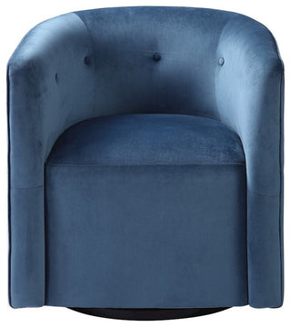 Uttermost Mallorie Blue Swivel Chair, 23491