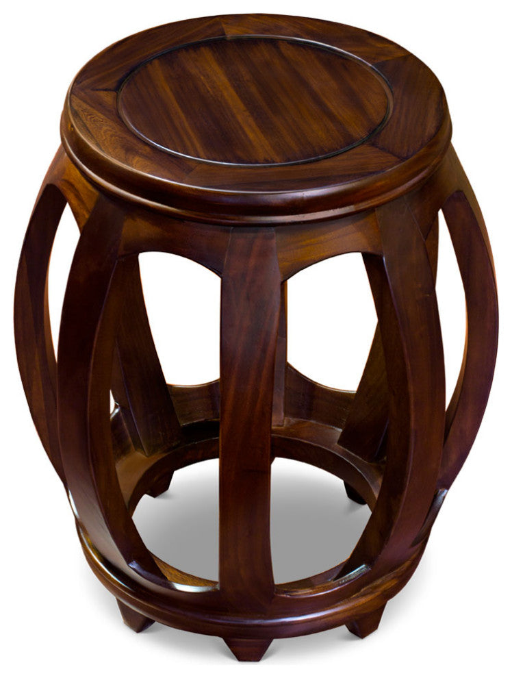 Chinese Wooden Drum Stool