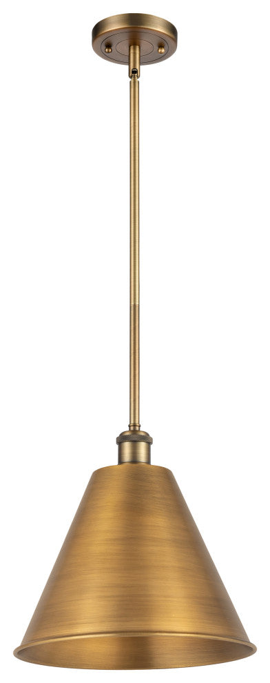 Ballston Cone Pendant, Brushed Brass