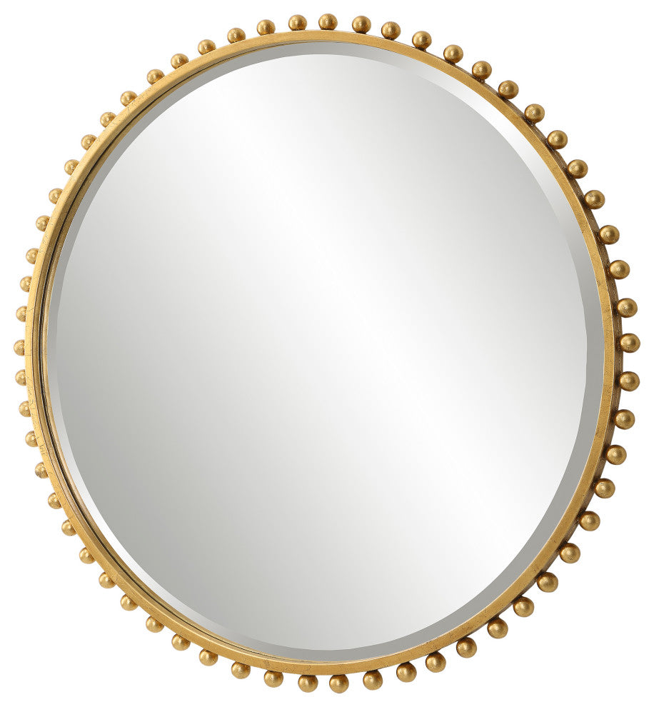 Uttermost Taza Gold Round Mirror