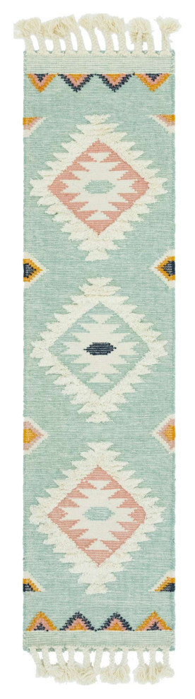 Unique Loom Ivory Mesa Area Rug, Light Blue, 2'2x8'2, Runner