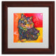 Dean Russo 'Baby Albert' Art, Wood Frame, White Mat, 11x11