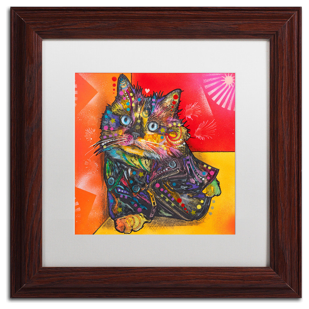 Dean Russo 'Baby Albert' Art, Wood Frame, White Mat, 11x11