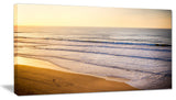 "Stunning Orange Sunset Over Beach" Seascape Art Canvas, 1 Panel, 60"x28"