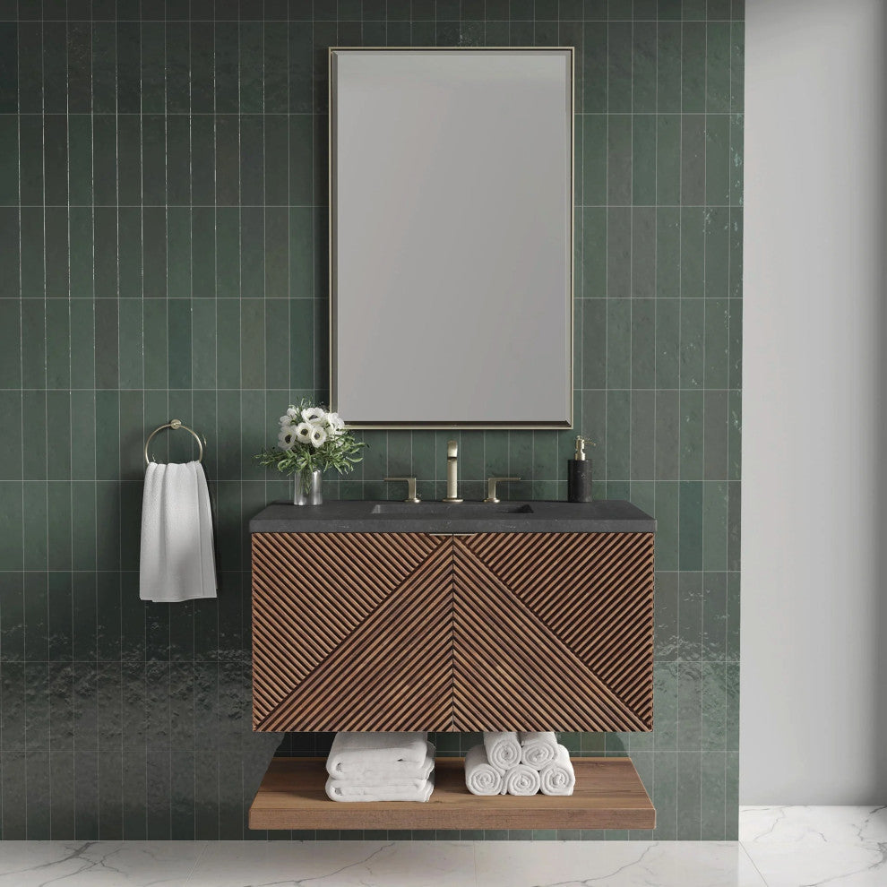James Martin Marcello Bath Vanity, Chestnut, 36", No Top
