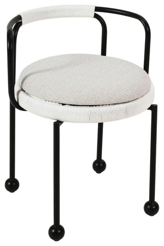 Pansy Cream Outdoor Dining Chair