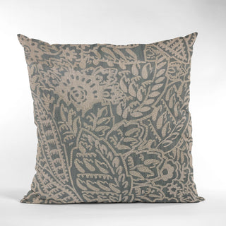 Plutus Gray Festive Jacquard Luxury Throw Pillow, 18"x18"