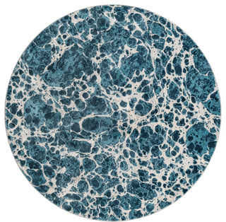 Unique Loom Oasis Breeze Area Rug, Blue, 7' 0 X 7' 0 Round