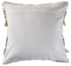 Neutral Fringe Geometric Throw Pillow
