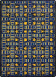 Any Day Matinee Rug, Marquee Star, Blue, 5'4"x7'8"