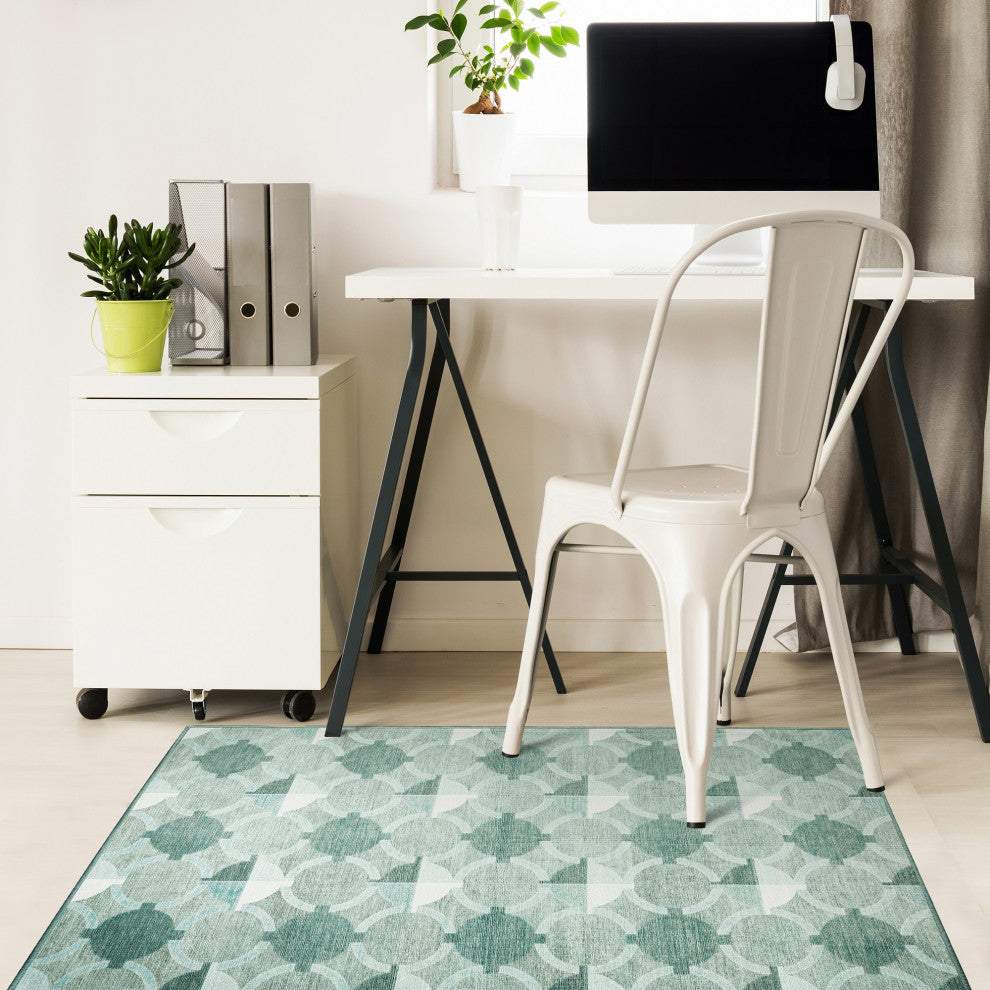 My Magic Carpet Washable Rug Dula Light Sage Green, 3' X 5'