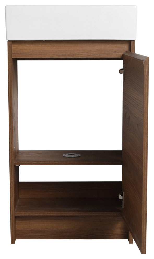 TATEUS 18" Bathroom Vanity With Single Sink, Suitable For Small Bathrooms