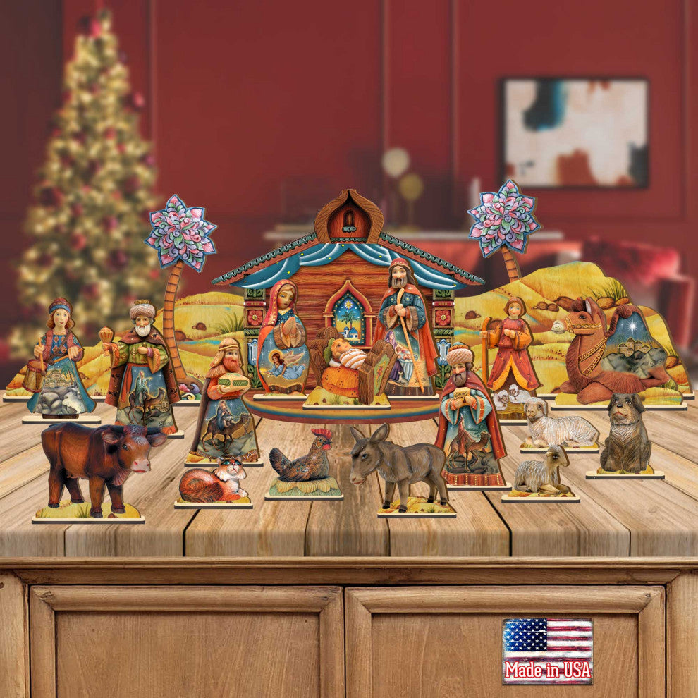 Nativity Village Set of 19
