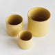 Studio Cachepots Yellow, Set of 3