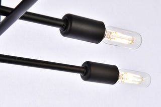 Sebastian 8-Light Black Flush Mount