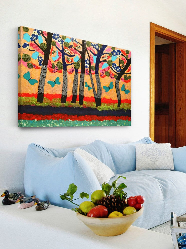 "Dancing Butterflies" Painting Print on Canvas by Lisa Mee