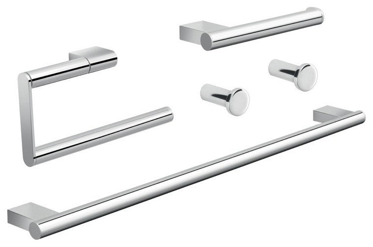 Five Piece Chrome Hardware Set