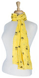 Taj Hotel Home Decor Kantha Cotton Scarve, 1-Piece, 18"x72"