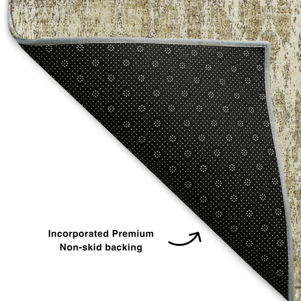 Premium Machine Washable Mayfield AMF580 Beige 8' x 10' Rug