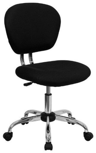 Carter Armless Office Chair, Black