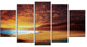 Cofete Beach Fuerteventura, Landscape Canvas Art Print, 60"x32", 5 Panels