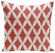 Holiday Brights Collection Geometric Pillow, Bulb, Red, 26"x26"