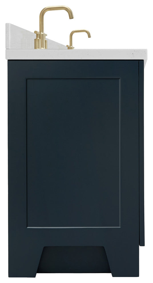 Ariel Taylor 72" Double Rectangular Sinks Bathroom Vanity