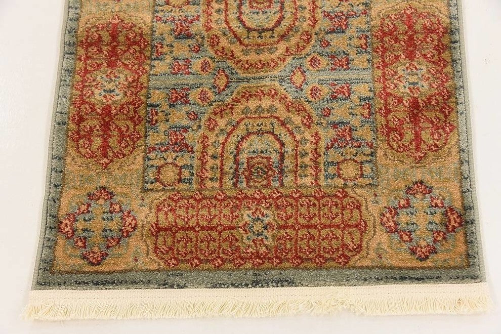 Unique Loom Light Blue Hamilton Palace 2' 0 x 6' 0 Runner Rug