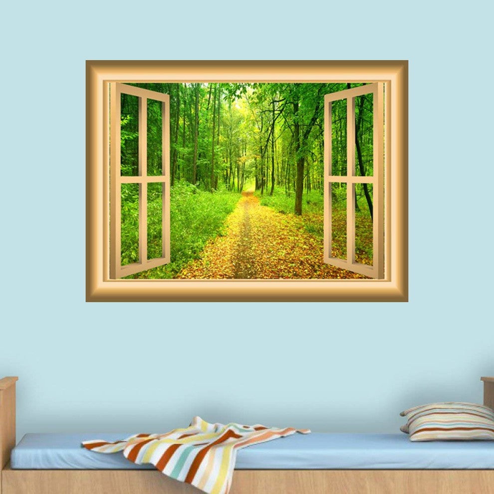 VWAQ 3D Window Wall Decal, 18"x22"