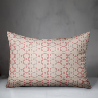 Blush Diamond Pattern 14x20 Spun Poly Pillow