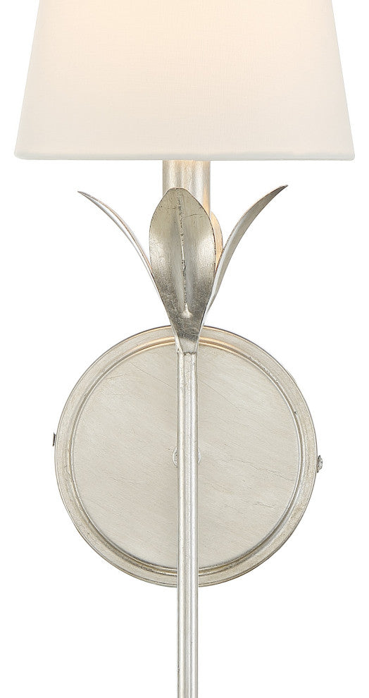 Broche 1-Light Antique Silver Wall Mount