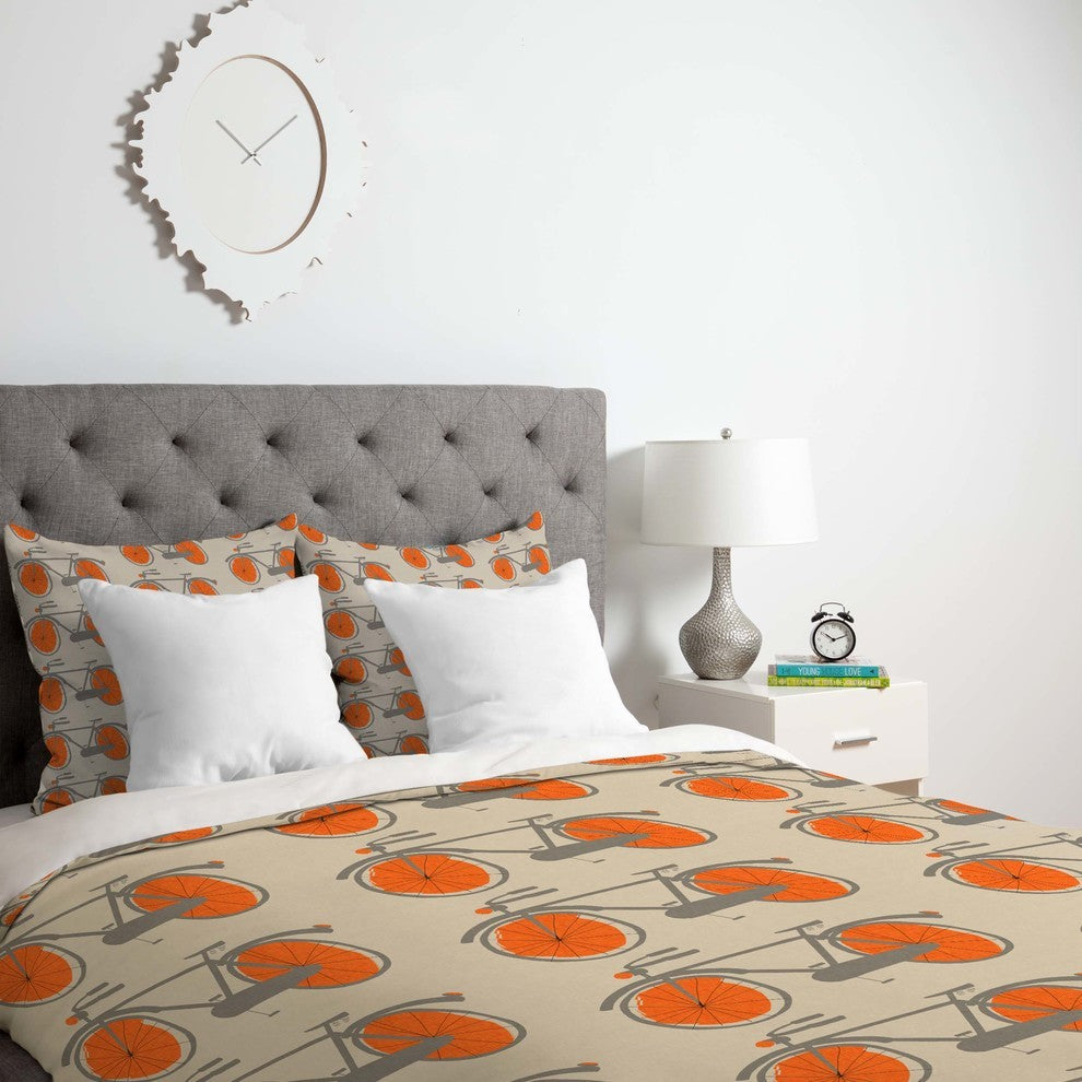 Deny Designs Mummysam Bicycles Duvet Cover - Lightweight