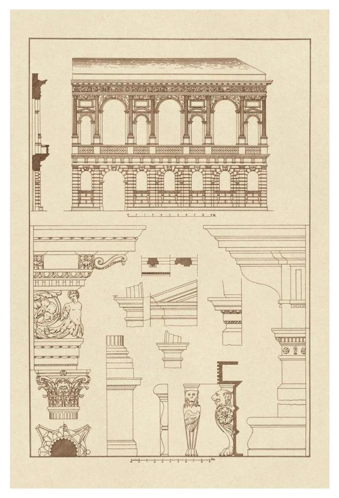 "Palazzo Bevilacqua at Verona" Digital Paper Print by J. Buhlmann, 34"x50"