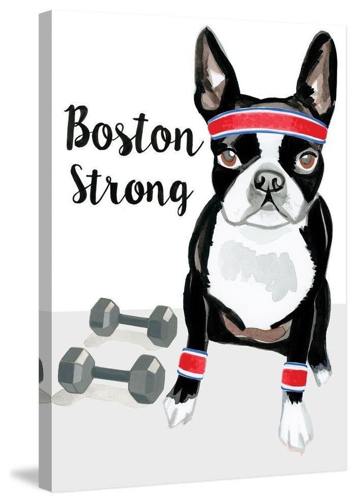 "Strong Terrier" Print on Wrapped Canvas by Molly Rosner