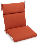 20"x42" Spun Polyester Outdoor Squared Seat/Back Chair Cushion, Cinnamon
