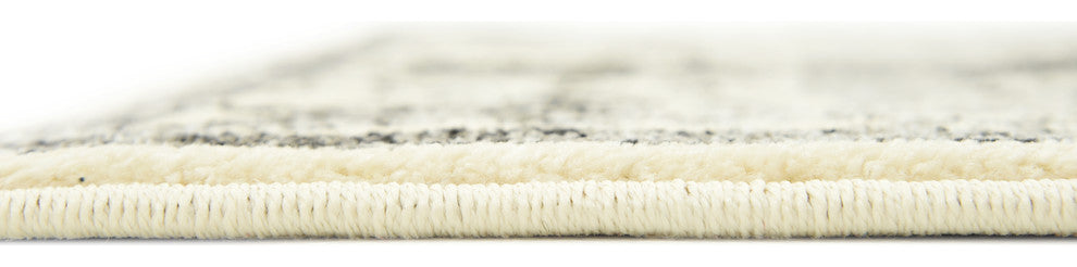 Unique Loom Ivory La Jolla Traditional 2' 0 x 6' 0 Runner Rug