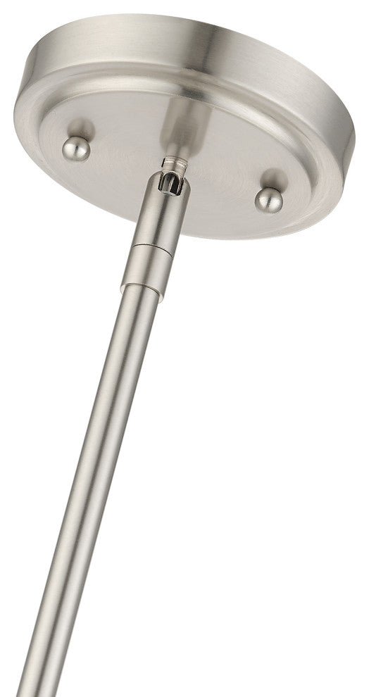 Quincy 1-Light Brushed Nickel Mini Pendant