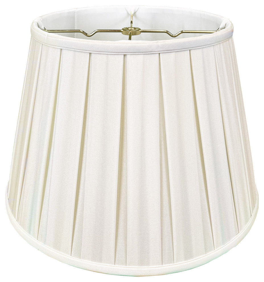 Royal Designs Empire English Pleat Lamp Shade, White, 10.5x16x11, Single