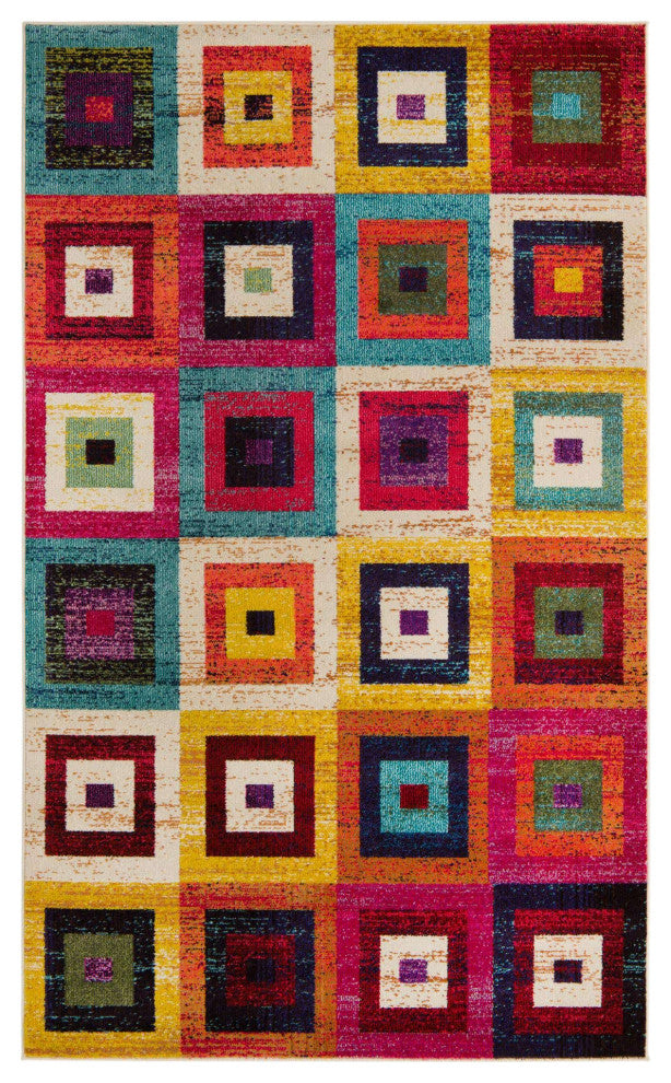 Rug Unique Loom Estrella Multi Rectangular 5' 0 x 8' 0