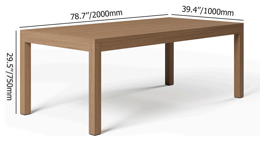 7 Pieces Outdoor Dining Set For 6 with Rectangle Table & Rope Woven Armchair