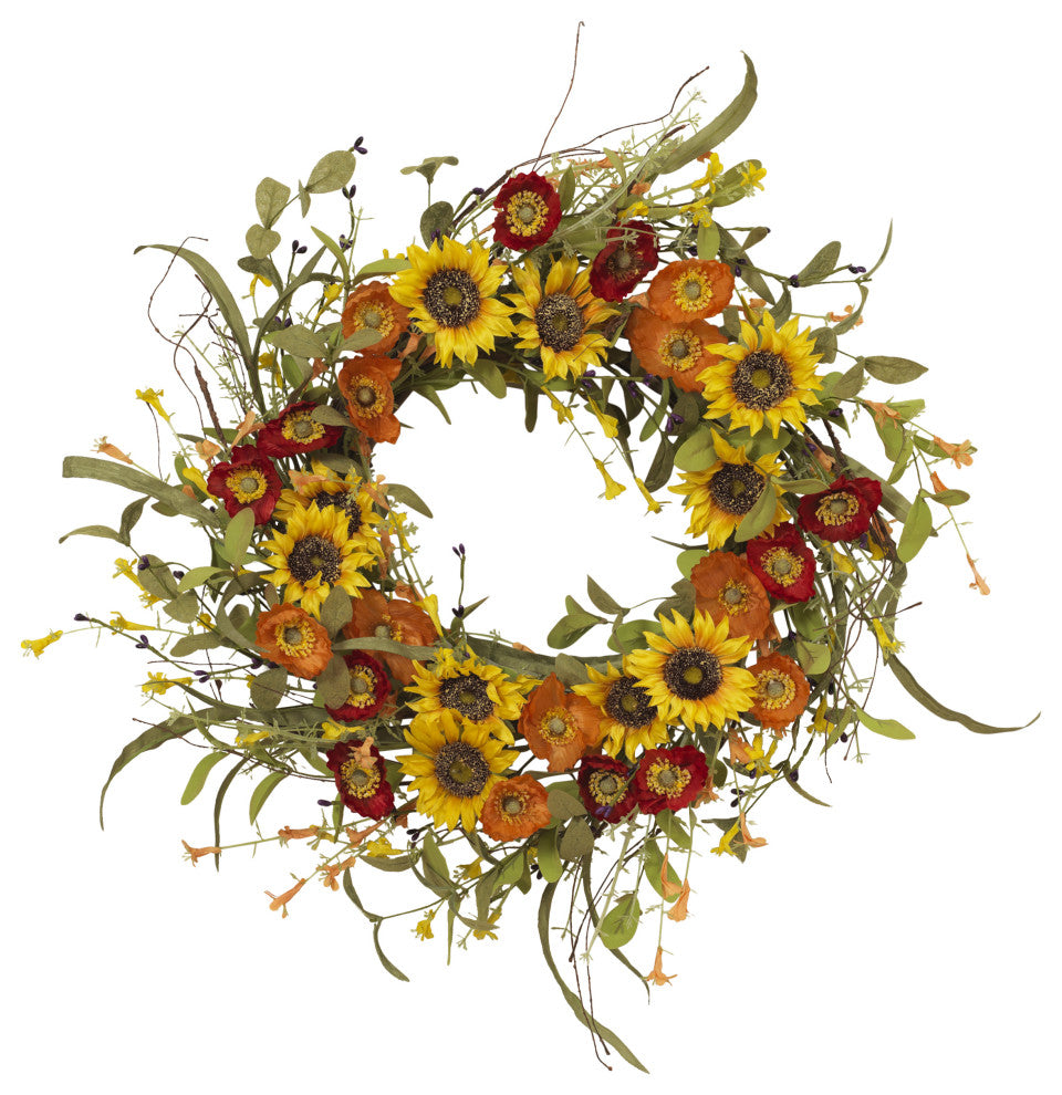 24"Mixed Flower Wreath