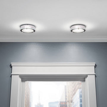 Kichler Chrome Krystal Ice Dual Mount Flush Mount Recess Can Cover LED Light