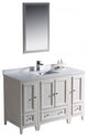 Fresca Oxford 48" Antique White Traditional Bathroom Vanity