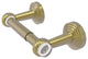 Pacific Beach 2-Post Toilet Tissue Holder with Twist Accents, Satin Brass