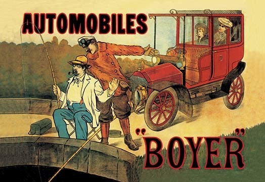 Boyer - Automobiles- Gallery Wrapped Canvas Art 28" x 42"