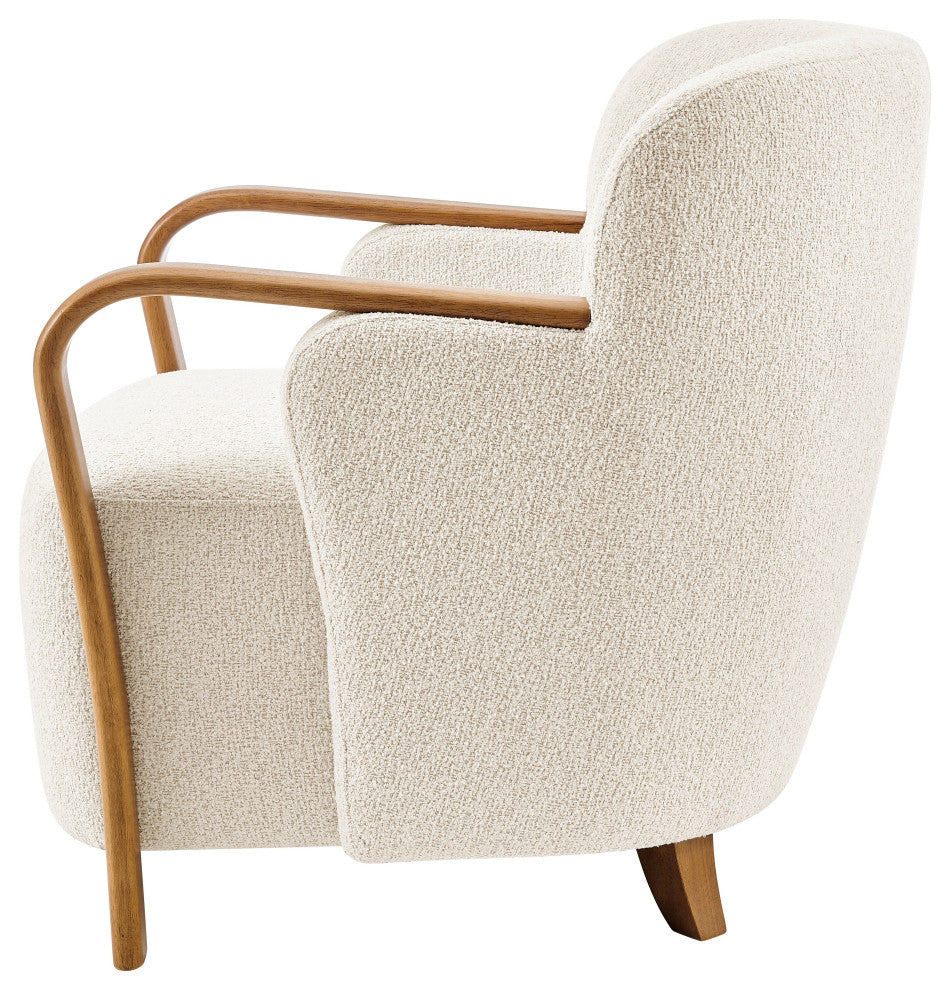 Tania Fabric Accent Arm Chair, Palladian Beige